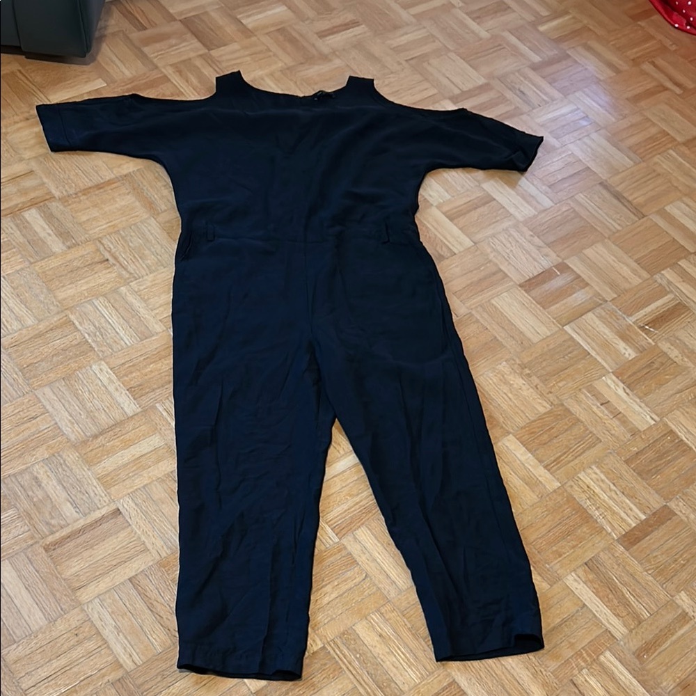 Cop. Copine. Black Cold Shoulder Jumpsuit
